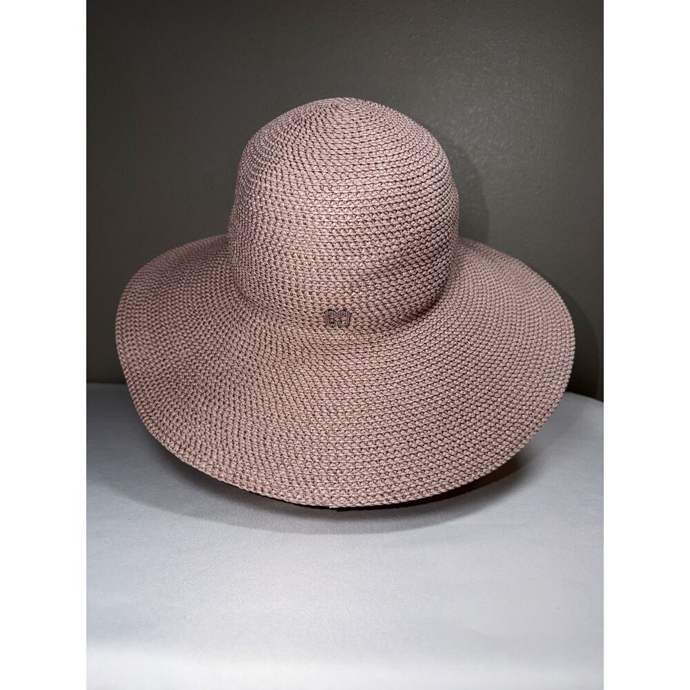 Eric Javits Women's Hampton Straw Packable Sun Hat Blush Pink UPF 50+ - Picture 5 of 11